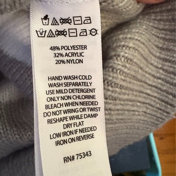 Joie Gray White Stripe Hoodie Sweater Women’s Small - Picture 6 of 7